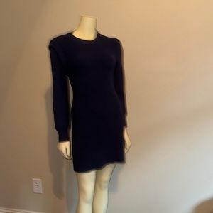 Navy Blue Sweater Dress